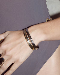 Luv Aj Mercury Disc Bangle on Model View 2