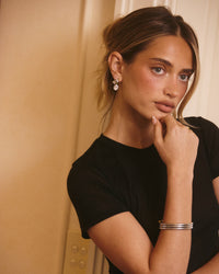 The Marais Drop Studs- Silver View 3