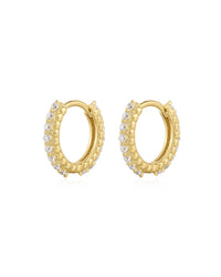 The Beaded Pave Huggies