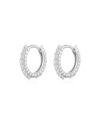 The Beaded Pave Huggies view 2