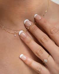 The Bella Diamond Charm Necklace View 9