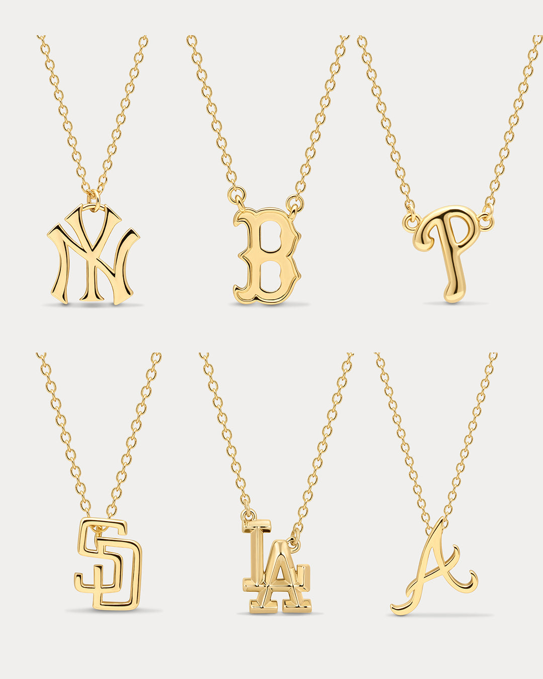 The MLB Logo Charm Necklace from Luv Aj | Luv Aj