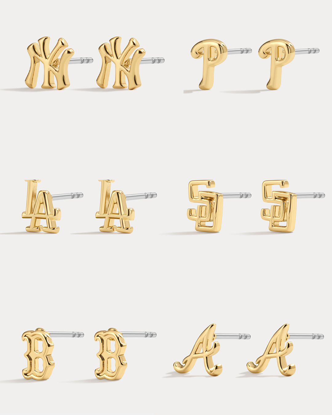 The MLB Logo Studs from Luv Aj | Luv Aj