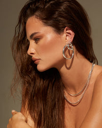 The Classique Herringbone Chain- Silver (Ships Late April) View 2
