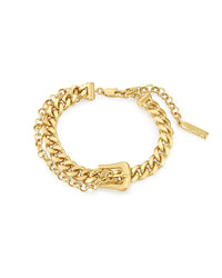 Woven Buckle Anklet- Gold View 1