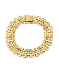 Celine Chain Link Bracelet- Gold View 1