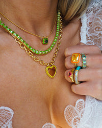 Pave Amalfi Ring- Turquoise- Silver View 5