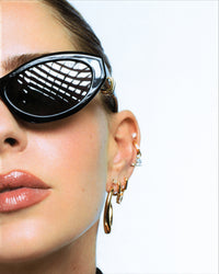 Chain Sculpt Link Earrings view 2