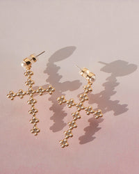 The Daisy Stud Cross Earrings view 2