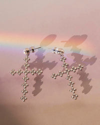 The Daisy Stud Cross Earrings view 2