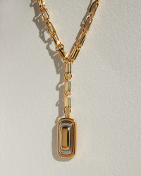 Dalia Two-Tone Pendant Necklace view 2