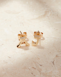 The Initial Stud Earrings [Vintage]