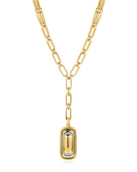 Dalia Two-Tone Pendant Necklace