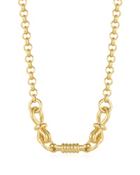Horsebit Necklace- Gold View 1