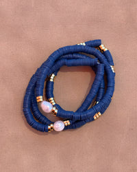 The Seville Pearl Bracelet Set- Navy View 6