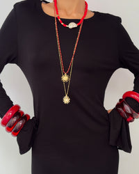 The Formentera Bangle Set- Red View 6