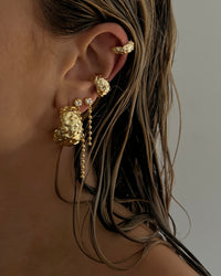 Molten Ear Cuff Set- Gold View 5