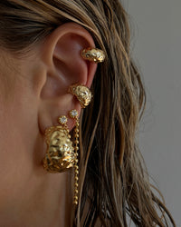 Molten Ear Cuff Set- Gold View 2