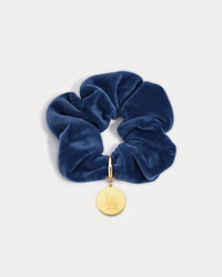 The MLB Velvet Scrunchie with Logo Charm