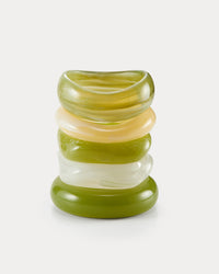 The Formentera Bangle Set- Green