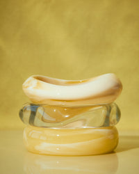 The Formentera Bangle Set- Yellow view 2