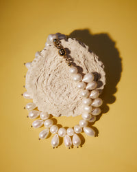 The Luv Aj Mallorca Pearl Statement Anklet flat lay photo View 3