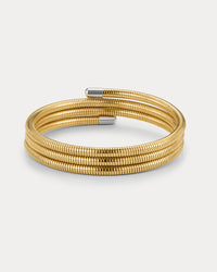 The Luv Aj Mini Palais Flex Snake Bracelet in Gold View 1