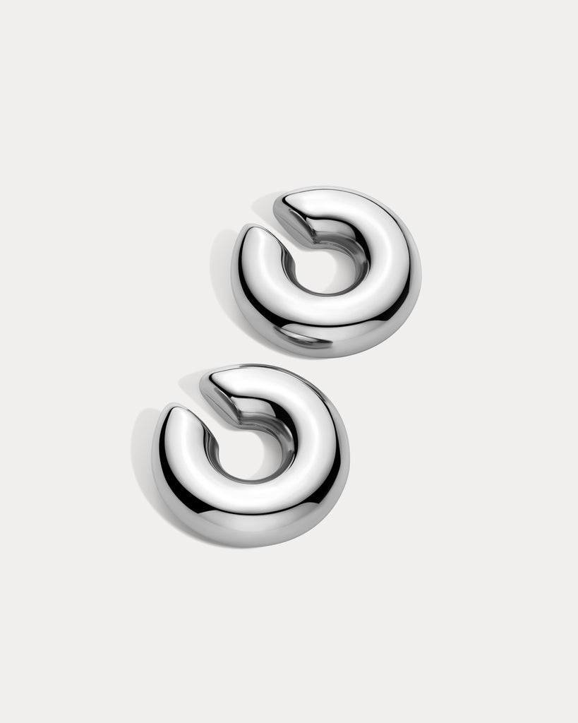 The Luv Aj Noemi Ear Cuff Set- Silver | Luv Aj