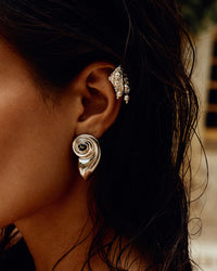 The Palma Pearl Ear Cuff- Gold (Ships Early June) view 2