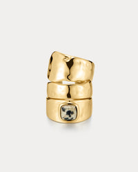 The Palma Ring Set- Gold