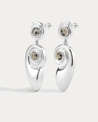 The Palma Shell Statement Earrings- Gold