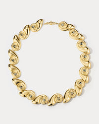 The Palma Shell Statement Necklace- Gold