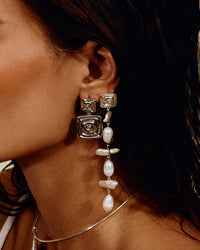 The Seychelles Statement Earrings- Gold view 2