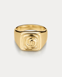 The Seychelles Signet Ring- Gold