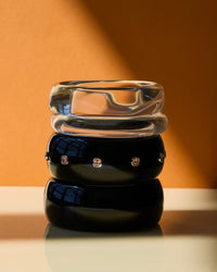 The St. Lucia Lucite Cuff- Gold view 2