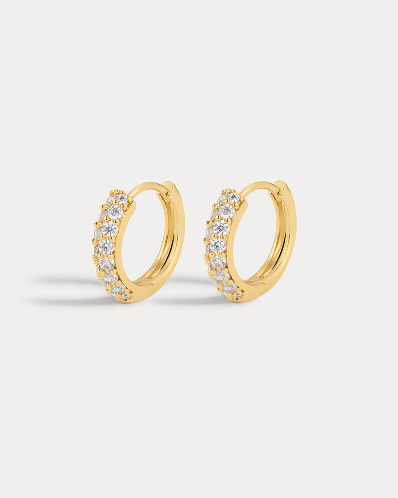 Baby Pave Huggies- Gold | Luv Aj