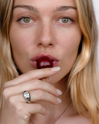 The Oval Orbit Bezel Ring view 2