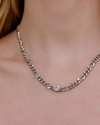 The Oval Bezel Chain Necklace view 2