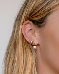 The Classique Cushion Hook Earrings view 2