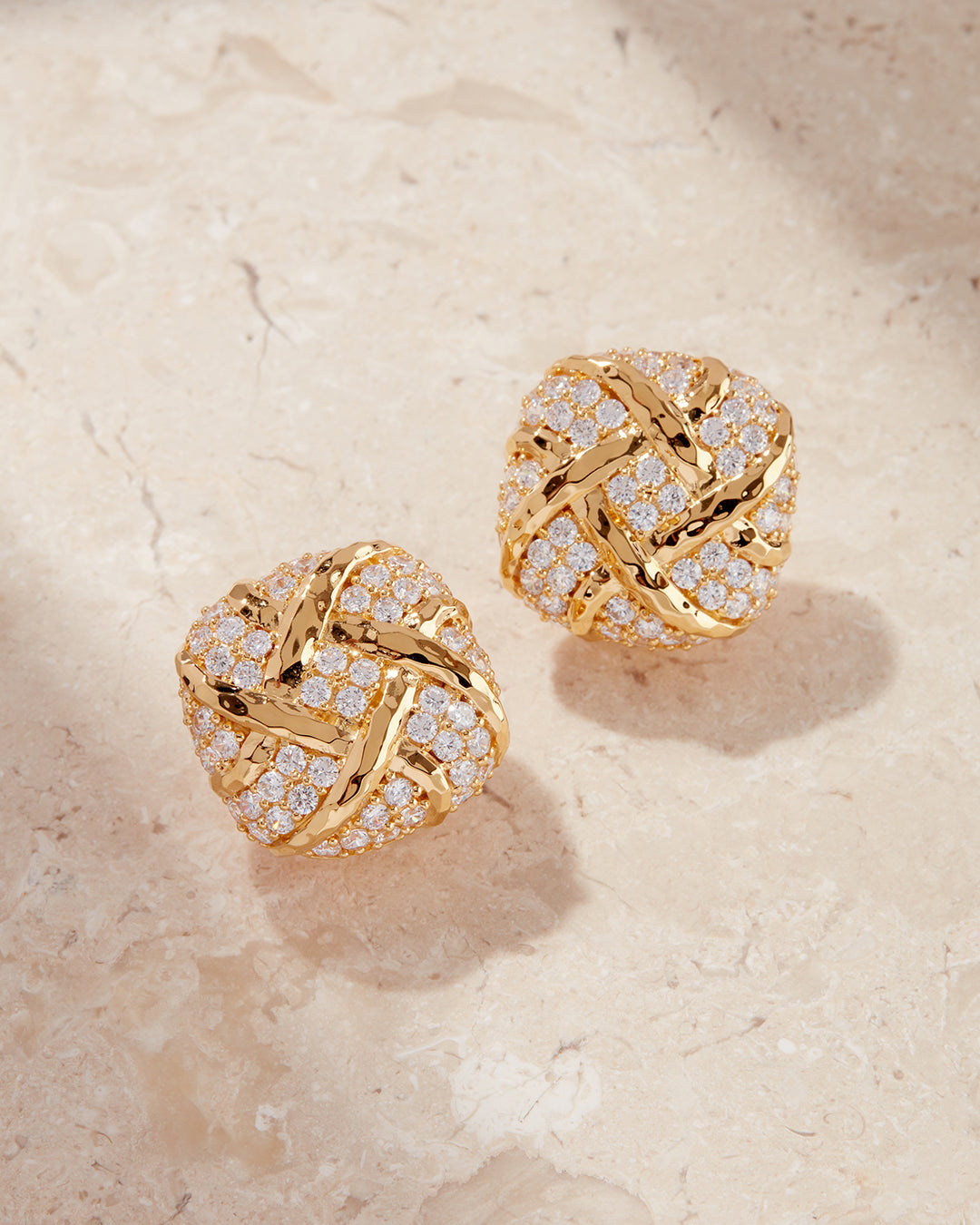 Luv Aj The Pierced Hoops Earrings - Gold