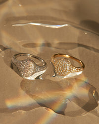 The Perfect Pave Signet Ring View 7