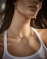 The MLB Nameplate Pendant Necklace- Gold view 2