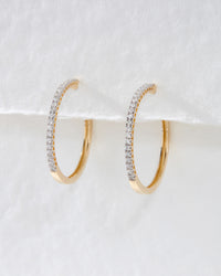 The Dreamy Diamond Hoops (25mm)