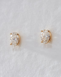 The Ultimate Oval Solitaire Studs view 2