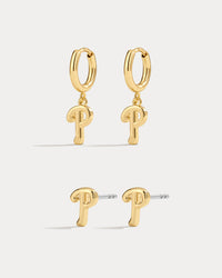 Bijoux MLB Logo Earrings Bundle - Gold View 6