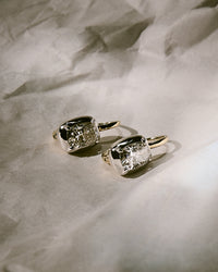 The Luv Aj Fine Diamond Georgian Hook Earrings on a white background View 1
