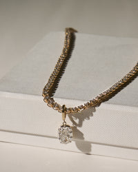The Luv Aj Fine Diamond Georgian Pendant attached to the Luv Aj Fine One and Only tennis Necklace  View 2