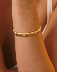 The Luv Aj Georgia Band in Gold on Model  View 3