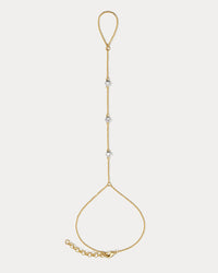 The Luv Aj Georgia Stone Handpiece in Gold on white background View 1