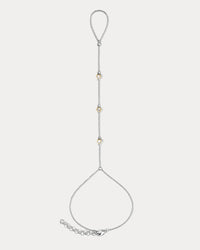 The Luv Aj Georgia Stone Handpiece in Silver on white background View 1